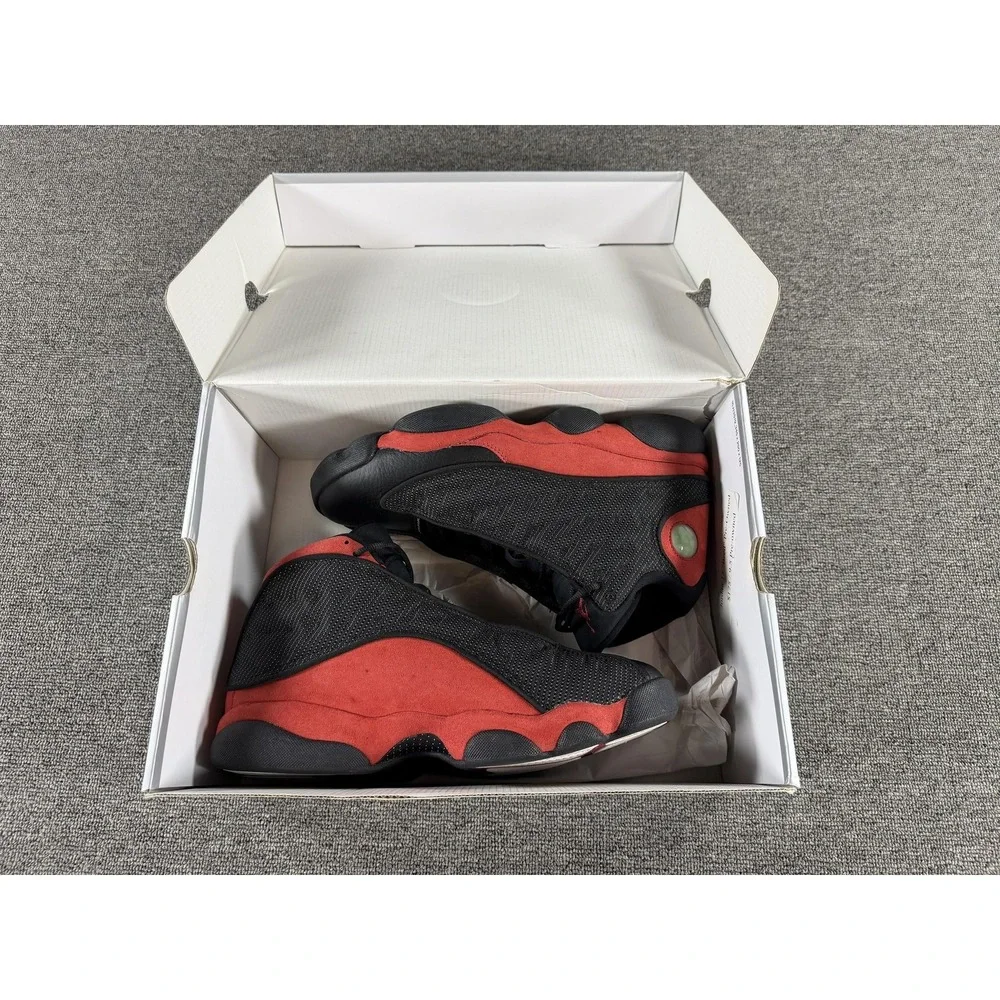 Jordan Air Jordan 13 Retro Bred Shoes Mens 9.5 Black Red Basketball 414571 004